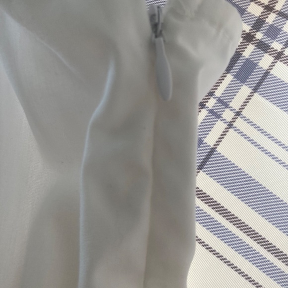 NEW Women's Belted Midi Bandeau Dress - A New Day Color White Size 0 - Picture 4 of 5